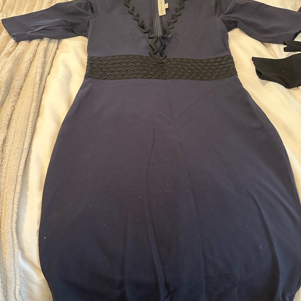 Stella McCartney Midnight Blue Long Sleeve Dress
